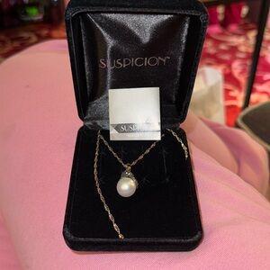 Suspicion Pearl Sterling Silver Necklace.